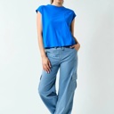 Audrey Mineral Wash Wide Leg Cotton Pants | Women's Comfy Athleisure Bottoms