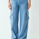  Audrey Mineral Wash Wide Leg Cotton Pants | Women's Comfy Athleisure Bottoms