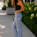  Blake High Rise Distressed Dad Jean | Denim | Wide Leg | Fall Jeans | Light Wash