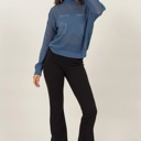  Brooke Star Pattern Open-Stich Sweater | Relaxed Fit Blue Women's Shirt | Open-Knit Sweater | Trendy Sweaters | Layering Top for Fall