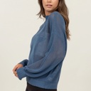  Brooke Star Pattern Open-Stich Sweater | Relaxed Fit Blue Women's Shirt | Open-Knit Sweater | Trendy Sweaters | Layering Top for Fall
