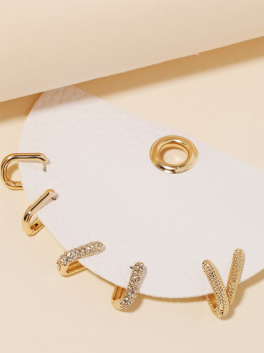 Carlton Mini Hoop Earrings Set | Set of Women's Three Hoops | Women's Mini Hoops and Huggies