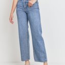  Carmella High Rise Clean Dad Jean | Non-Distressed Denim | Medium Wash | Wide-Leg | Trendy Fall Jean