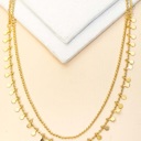  Catalina Double Layered Chain Necklace | Layering Necklace | Women's Jewelry | Trendy Gold Necklace