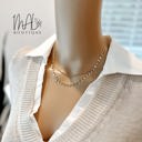  Catalina Double Layered Chain Necklace | Layering Necklace | Women's Jewelry | Trendy Gold Necklace