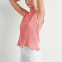  Charlee Rib-Knit Sweater Vest | Summer New Arrival | Women's Layering Sleeveless Top | Casual Textured, High-Quality Shirt | Trendy Women's Fashion