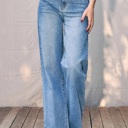 Size 3 Courtney High-Rise Essential Wide Leg Jeans | Women's Denim | Everyday Bottoms | Casual Medium Wash | All Seasons