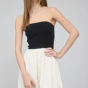  Ella Knit Strapless Top Woven Maxi Dress | Summer New Arrival | Women's Lightweight Cotton Dress | Spring + Summer Fashion