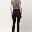  Gianna High Rise Slim with Slanted Slit | Women's Jeans | Vervet by Flying Monkey | Black Light-Faded with Stretch