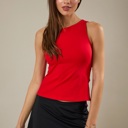  Hope Back-Tie Tank Top | New Summer Arrivals | Women's Trendy Red Shirt