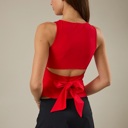  Hope Back-Tie Tank Top | New Summer Arrivals | Women's Trendy Red Shirt