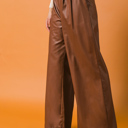  Imani Faux Leather Pants | Faux Leather Pants | Brown Pants | Wide Leg | Trendy Fall Fashion