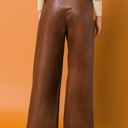  Imani Faux Leather Pants | Faux Leather Pants | Brown Pants | Wide Leg | Trendy Fall Fashion