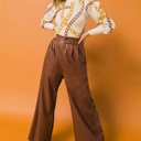  Imani Faux Leather Pants | Faux Leather Pants | Brown Pants | Wide Leg | Trendy Fall Fashion