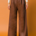  Imani Faux Leather Pants | Faux Leather Pants | Brown Pants | Wide Leg | Trendy Fall Fashion