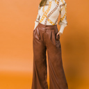  Imani Faux Leather Pants | Faux Leather Pants | Brown Pants | Wide Leg | Trendy Fall Fashion