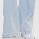  Julia KanCan High Rise Elastic Band Flare Jeans | Women's Cotton Lightweight Rope Drawstring Bottoms | Comfortable and Trendy | Summer Pants
