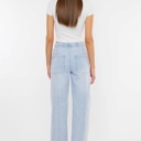  Julia KanCan High Rise Elastic Band Flare Jeans | Women's Cotton Lightweight Rope Drawstring Bottoms | Comfortable and Trendy | Summer Pants