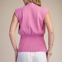  Justine Sleeveless V-Neck Knit Vest | Women's Top | New Summer Arrival