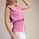  Justine Sleeveless V-Neck Knit Vest | Women's Top | New Summer Arrival