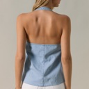  Karina Halter Denim Oversized Vest | New Summer Arrivals | Women's Trendy Top