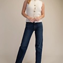  Livia Gold Button Sweater Vest Top | Women's Shirt | Neutral Style | New Summer Arrival