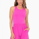  Madison Running Shortsie | Summer New Arrival | Pink Athleisurewear | Athletic Leisurewear | Pink Casual Romper with Pockets