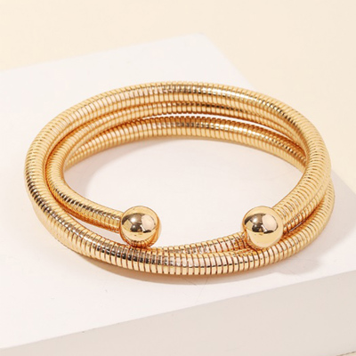 Miller Snake Coil Bangle Bracelet | Summer New Arrival | Women's Gold Bracelet | Trendy Bangle Bracelet | Women's Jewelry | All Season Jewelry