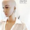  Raven Seed Beaded Twist Teardrop Earrings | Neutral Beige Accessories | Women's Earrings | Trendy Jewelry
