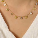  Sylvia 18K Gold Non-Tarnish Shell Charm Necklace | Summer New Arrival | Gold-Plated | Lead & Nickel Free | Hypoallergenic | Water Resistant