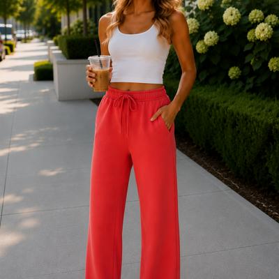 Leigh Wide-Leg Fleece Pants | Women's Athleisurewear | Summer New Arrival