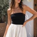  Ella Knit Strapless Top Woven Maxi Dress | Summer New Arrival | Women's Lightweight Cotton Dress | Spring + Summer Fashion