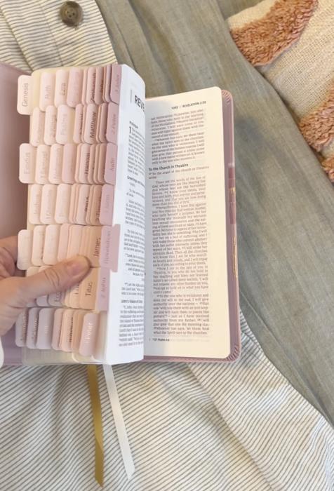 Personalized NIV Holy Bible with Gift Wrap Tabs and Engraving
