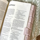 Pink Bible Personalized NIV Holy Bible with Gift Wrap Tabs and Engraving