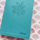 Teal Busy Mom Bible Personalized NIV Holy Bible with Gift Wrap Tabs and Engraving