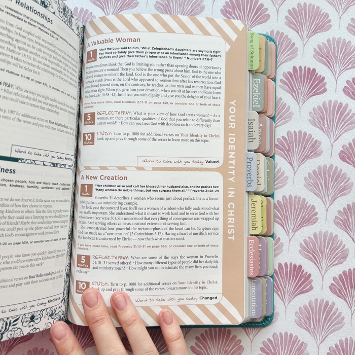 Personalized NIV Holy Bible with Gift Wrap Tabs and Engraving