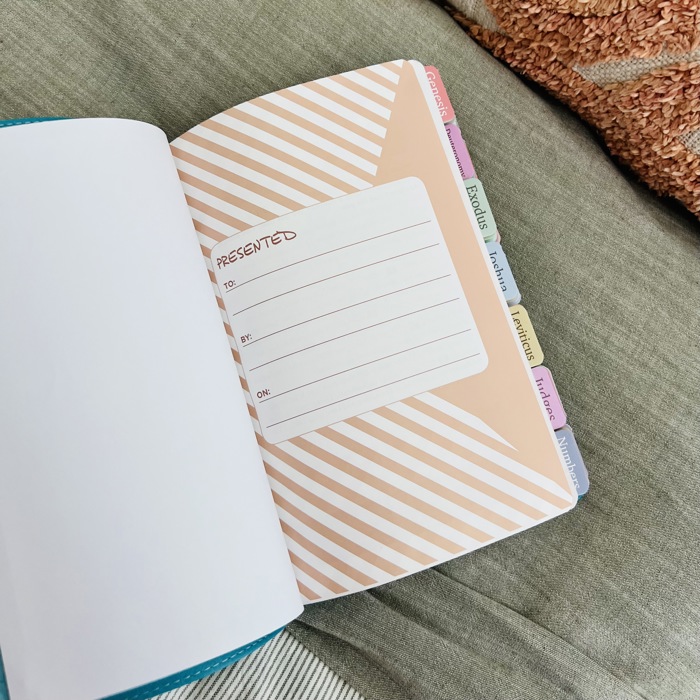Personalized NIV Holy Bible with Gift Wrap Tabs and Engraving