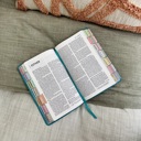 Teal Busy Mom Bible Personalized NIV Holy Bible with Gift Wrap Tabs and Engraving