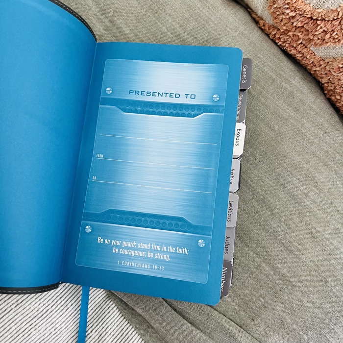 Personalized NIV Holy Bible with Gift Wrap Tabs and Engraving