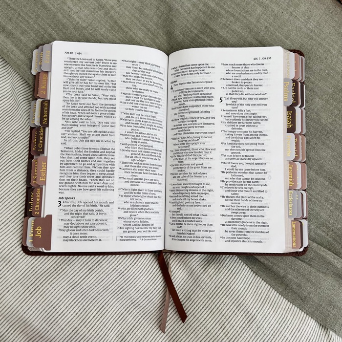 Personalized NIV Holy Bible with Gift Wrap Tabs and Engraving