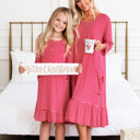 Girls Red Stripe M (6-8) Holiday House Dress