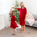Girls Red Plaid M (6-7) Noel House Dress (Women's and Girls)