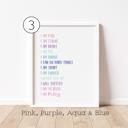 Personalized Positive Affirmations Art Print | Multiple Colors and Sizes