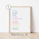  Personalized Positive Affirmations Art Print | Multiple Colors and Sizes