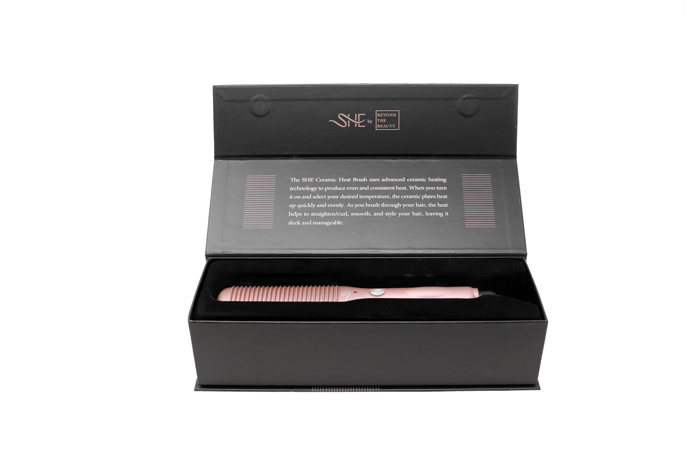 SHE Ceramic MINI Heat Brush -  Rose / Pink