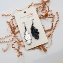  Glitter Acrylic Bat Dangle Earring