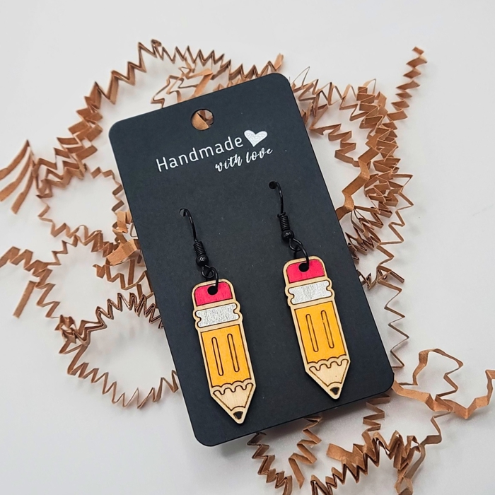 Teacher Pencil Dangle Earring