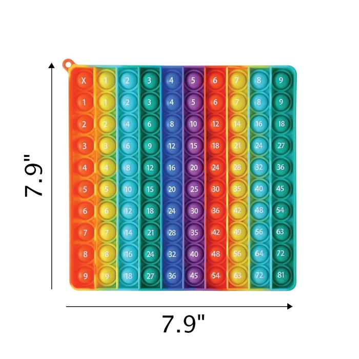 Kids Learning Pop Game Counting and Multiplication Fidget Toys  Child Interactive Educational Silicone Board Games