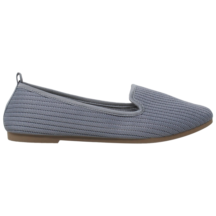 SOBEYO Ballet Flats Comfort Soft-Sole Breathable Sweater Fabric Lightweight Round Toe