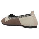 Multi Brown Size 9 SOBEYO Ballet Flats Comfort Soft-Sole Breathable Sweater Fabric Lightweight Round Toe